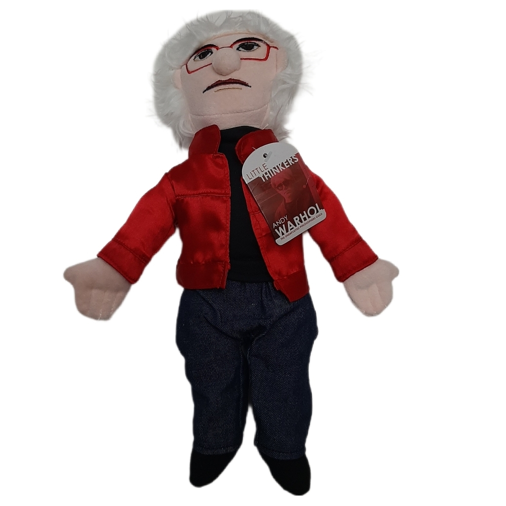 🍒 New - Andy Warhol Plush Doll Toy Little Thinker Soft Doll Kids Toy